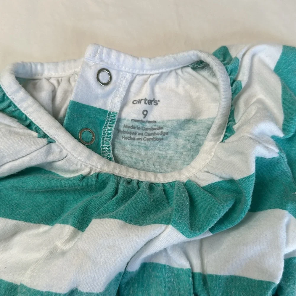 Carters size 9 months Set of Three Baby Dresses with Bloomers. GREAT CONDITION.